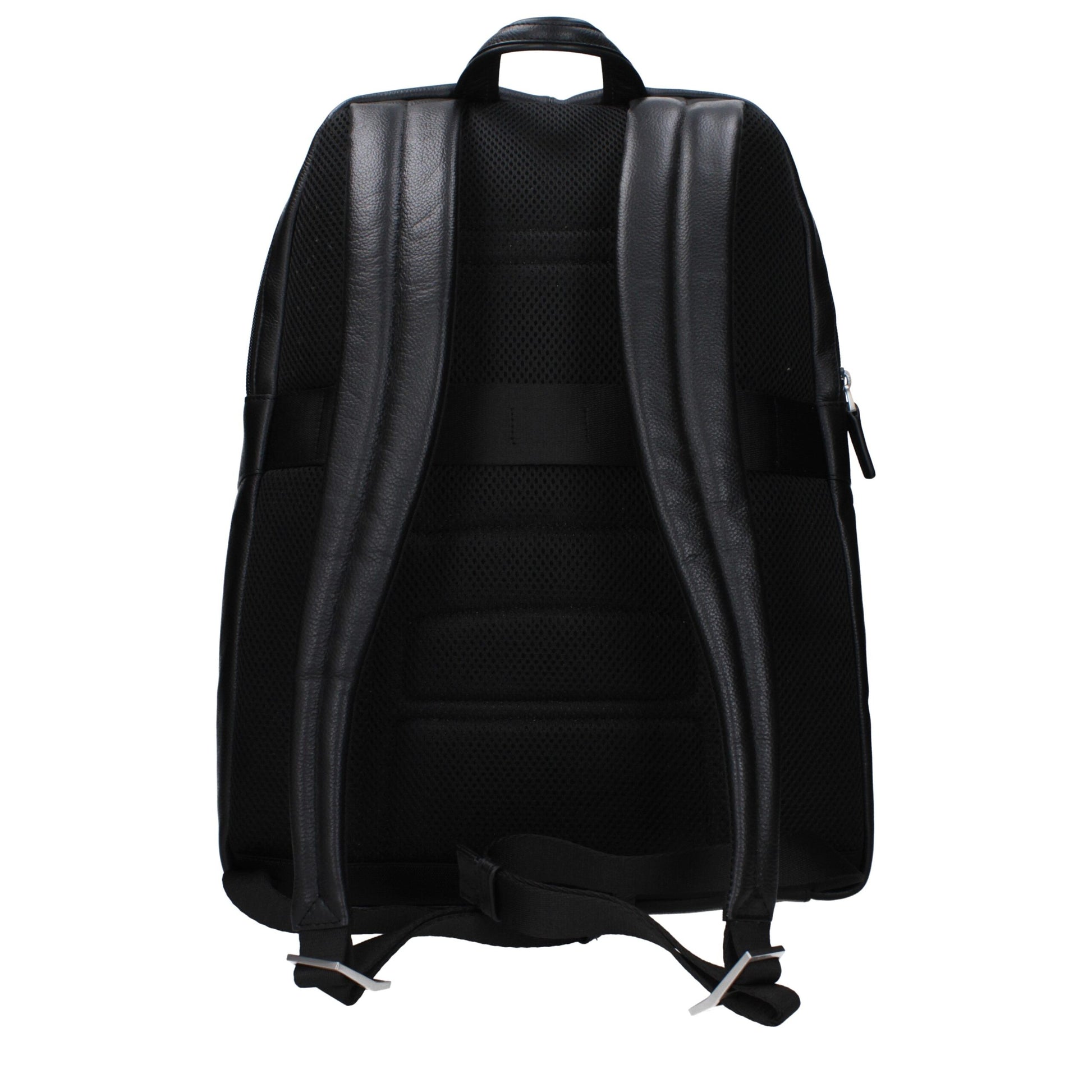 Piquadro Black Leather Backpack - Stylish and Functional