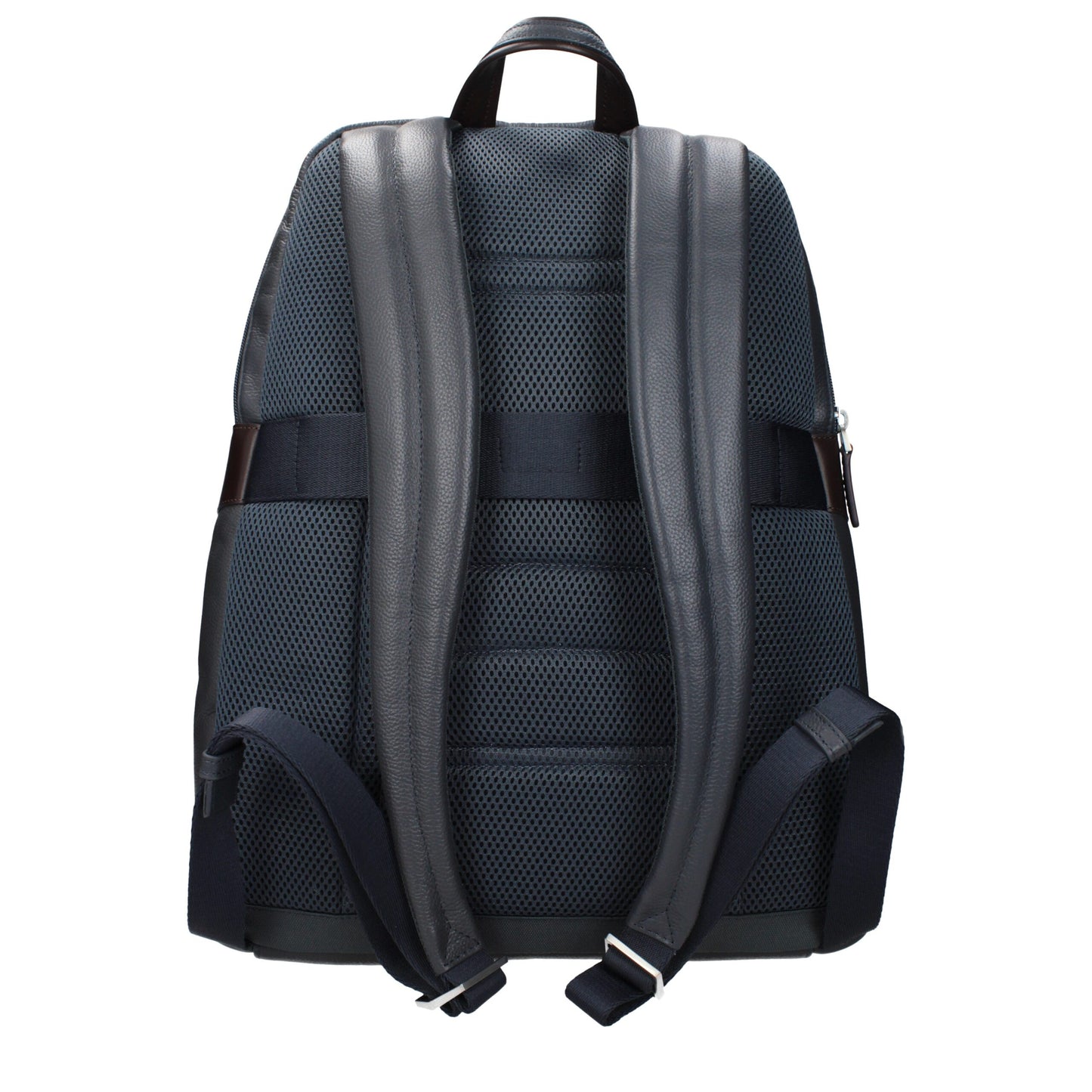 Piquadro Gray Leather Backpack - Stylish and Functional