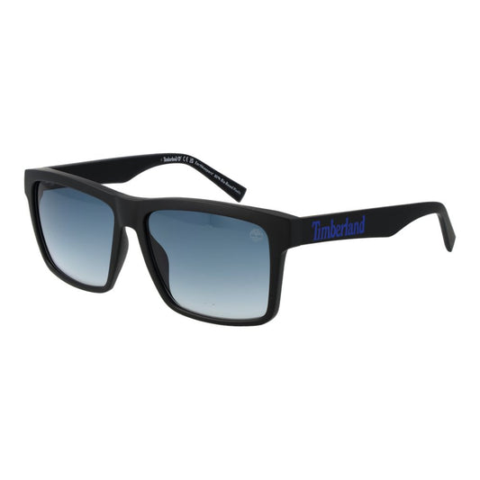 Timberland Men’s Sunglasses – Black Stainless Steel Frame, Blue Gradient Lenses