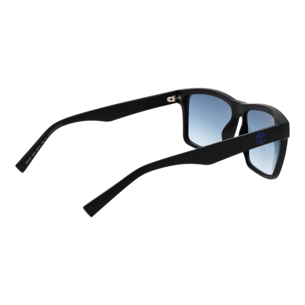 Timberland Men’s Sunglasses – Black Stainless Steel Frame, Blue Gradient Lenses