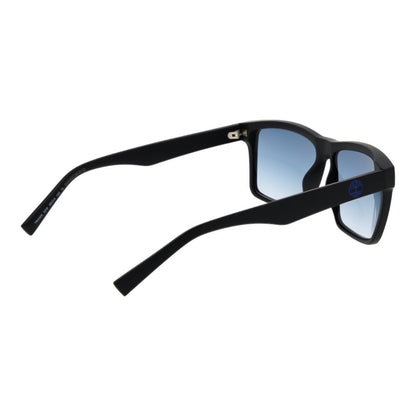 Timberland Men’s Sunglasses – Black Stainless Steel Frame, Blue Gradient Lenses