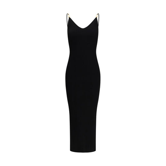 Versace Safety Pin Slip Midi Dress