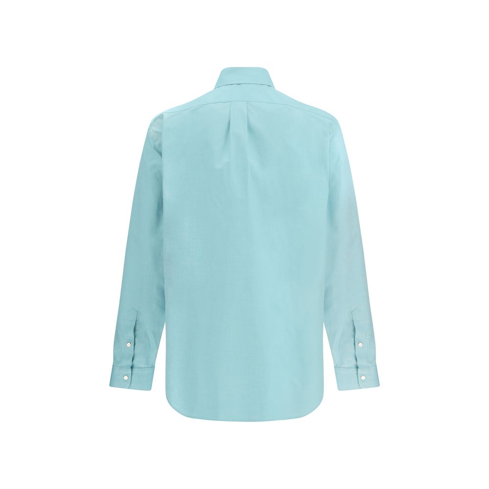 Fendi Light Blue Oversized Cotton Dress Shirt