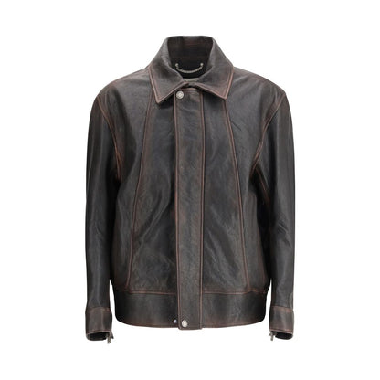 Golden Goose Brown Goatskin Bomber Jacket