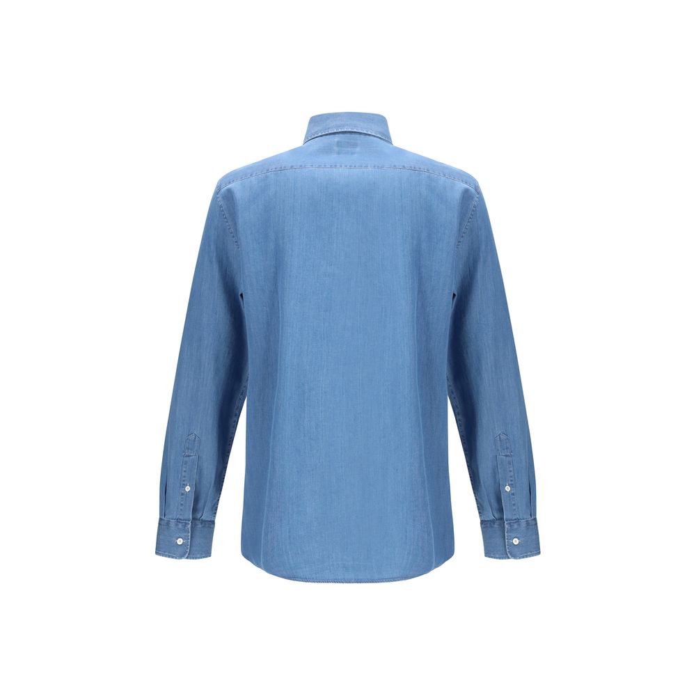 Brunello Cucinelli Blue Denim Shirt - Timeless Luxury