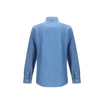 Brunello Cucinelli Blue Denim Shirt - Timeless Luxury
