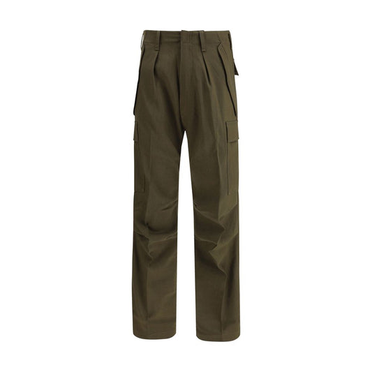 Tom Ford Green Cashmere Cargo Trousers